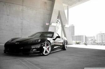 Black Chevrolet Corvette Z06 4k HD Desktop Wallpaper For