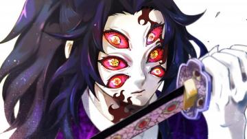 Demon Slayer Kokushibo Upper Moon Rank HD 4k Wallpaper