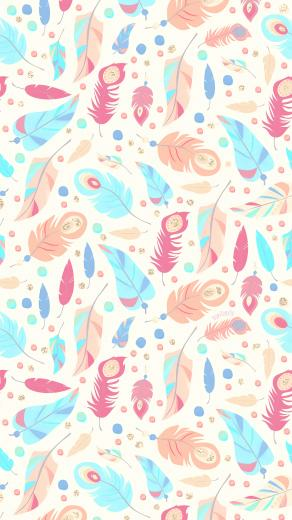 Phone Wallpaper HD Boho Feathers By Bonton Tv