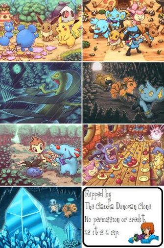 Ds Pokemon Mystery Dungeon Explorers Of Sky Menu Background