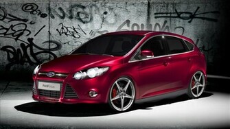 Ford Focus Pink Street Cars Wallpaper