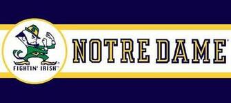 Notre Dame Fighting Irish Tall Wallpaper Border