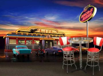 Diner Wallpaper Top Background