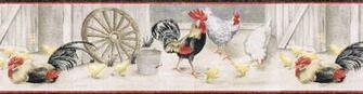 New Blonder Gypsy Rooster Wallpaper Border Bunda Daffa