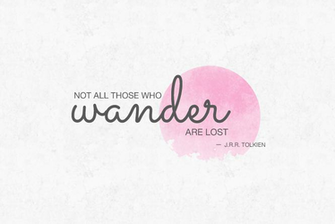 Curly Made Quote Wallpaper Not All Those Who Wander Are Lost