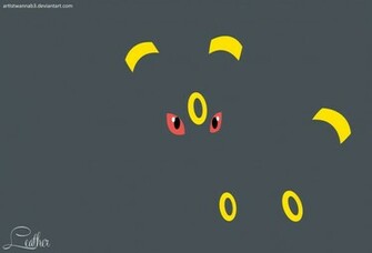 Umbreon Minimalistic Wallpaper By Artistwannab3
