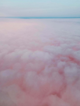 Pink And Blue Clouds Wallpaper