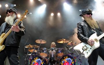 Zz Top American Blues Rock Trio Billy Gibbons Vocals E Guitar