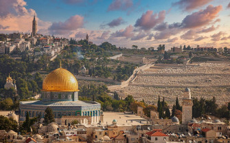 Dome Of The Rock Overlooking Wallpaper