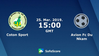 Coton Sport Avion Fc Du Nkam Live Score Video Stream And H2h