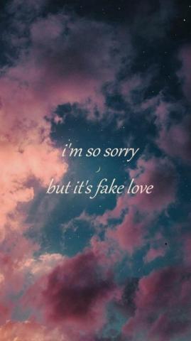 Fake Love Bts Lyrics Quotes Wallpaper