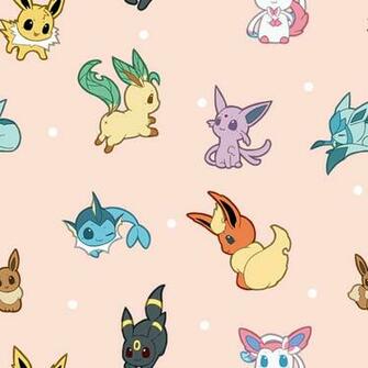 Pokemon Tile Background Eevee Personnaliser Son Fond D Cran