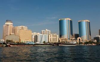 Wallpaper Dubai Uae Buildings Skyscrapers Sea