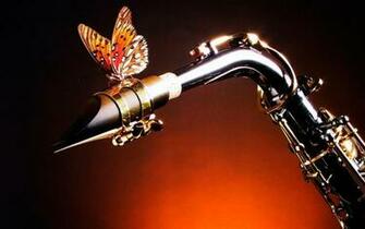 Butterfly On Sax Jpg