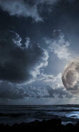 Outer Space Dark Night Moon Galaxy S2 Wallpaper Pictures
