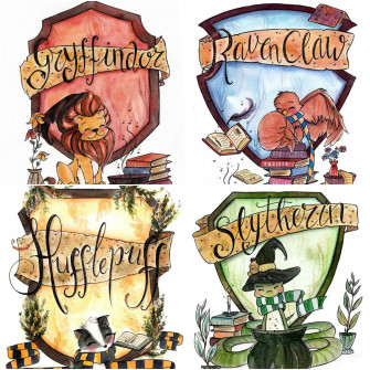 Harry Potter Houses Wallpaper