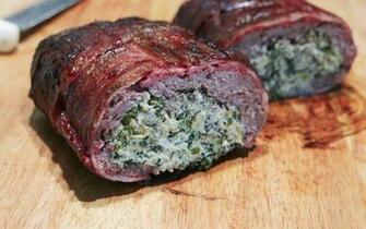 Spinach And Artichoke Smoked Fatty With Bacon Weave Jess Pryles
