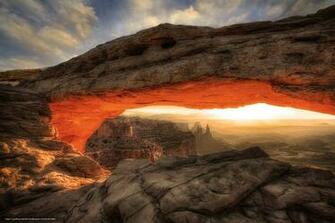 Hintergrund Canyonlands National Park Mountains Arch