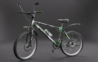 Wallpaper Bike Green Black Sport Tires Wheel Grey Background