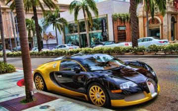 Yellow Cars Bugatti Veyron Wallpaper