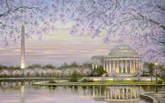 Washington Dc Artwork Obelisk Jefferson Memorial Monument