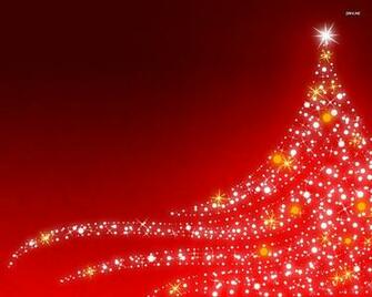 Sparkling Christmas Tree Wallpaper Holiday