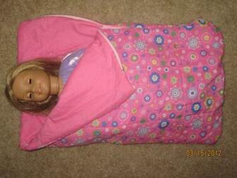 Pintresting Challenge American Girl Doll Sleeping Bag