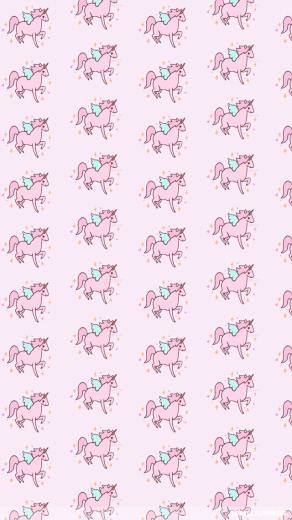 Pink Cute Unicorns Android Wallpaper Hipster