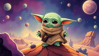 Baby Yoda Boba Wallpaper