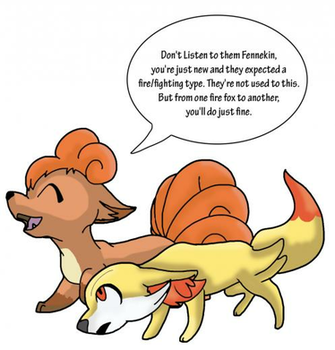 Vulpix And Fennekin By Zaxlin
