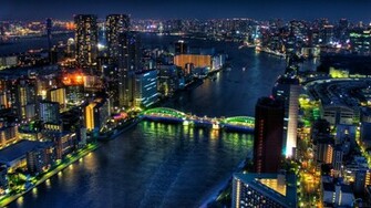 Wallpaper Bridge In Tokyo By Night X HDtv 1080p