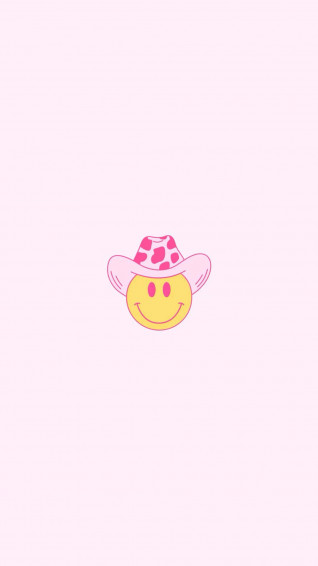Howdy Pink Cowgirl Aesthetic Wallpaper