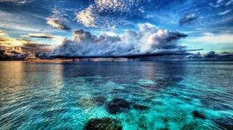 Wallpaper Blue Ocean Sea