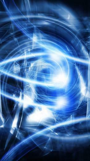 Abstract Blue Art iPhone Wallpaper Background And