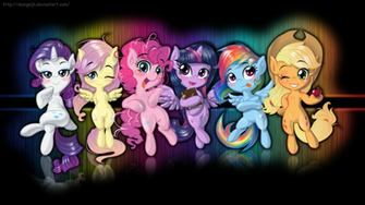 Mlp Fim Mane6 Wallpaper Practice By Designjh