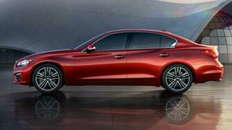 Red Infiniti Q50 Wallpaper HD