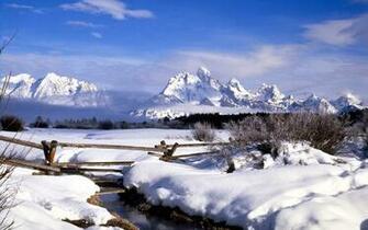 Winter Wonderland Dreamy Snow Scene Wallpaper