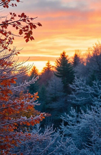 Fall Winter Background Wallpaper