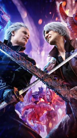 Dante Vs Vergil Devil May Cry Wallpaper 4k iPhone Desktop