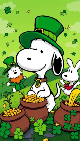 Snoopy St Patrick Wallpaper