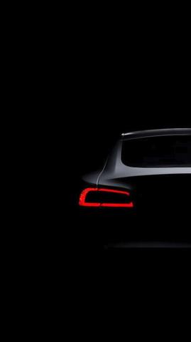 Tesla Model S Dark Brake Light iPhone HD Wallpaper