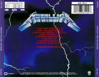 Ride The Lightning Graphics And Comments