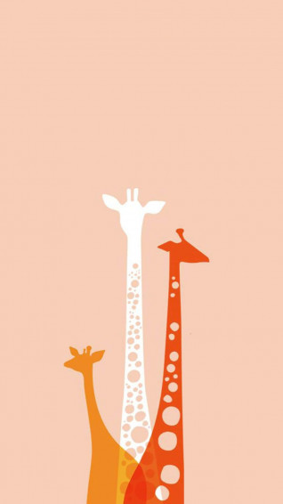 Cute Kawaii Giraffe Wallpaper