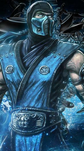 Wallpaper Mortal Kombat Sub Zero Video Game iPhone