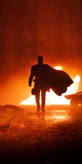 The Batman Walking In Rain Wallpaper For Phone