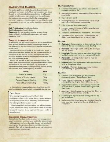 Dnd 5e Homebrew The Dawn Chorus Background By Lukemortora01