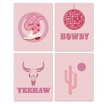 Pink Cowgirl Aesthetic Wallpaper