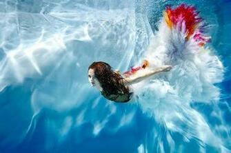 Nature Underwater Beautiful Girl HD Wallpaper