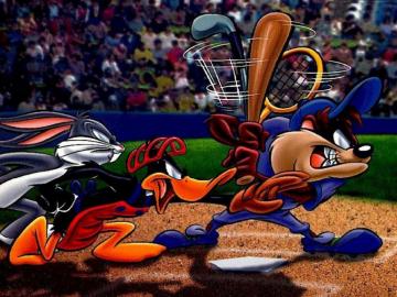 Cartoons Wallpaper Bugs Bunny Baseball