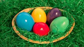 Easter Basket Wallpaper Holiday